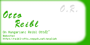 otto reibl business card